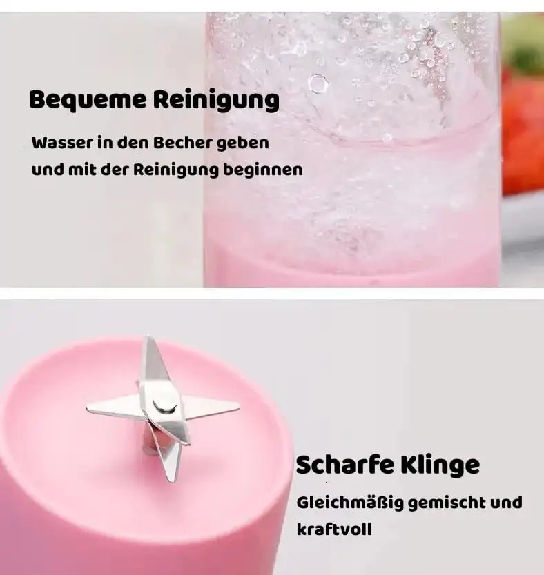 420ML Electric Juicer Cup Portable Juicer Mixer Usb Charge Fresh Fruit Juice Personal Blender Smoothie Ice Maker For Travel