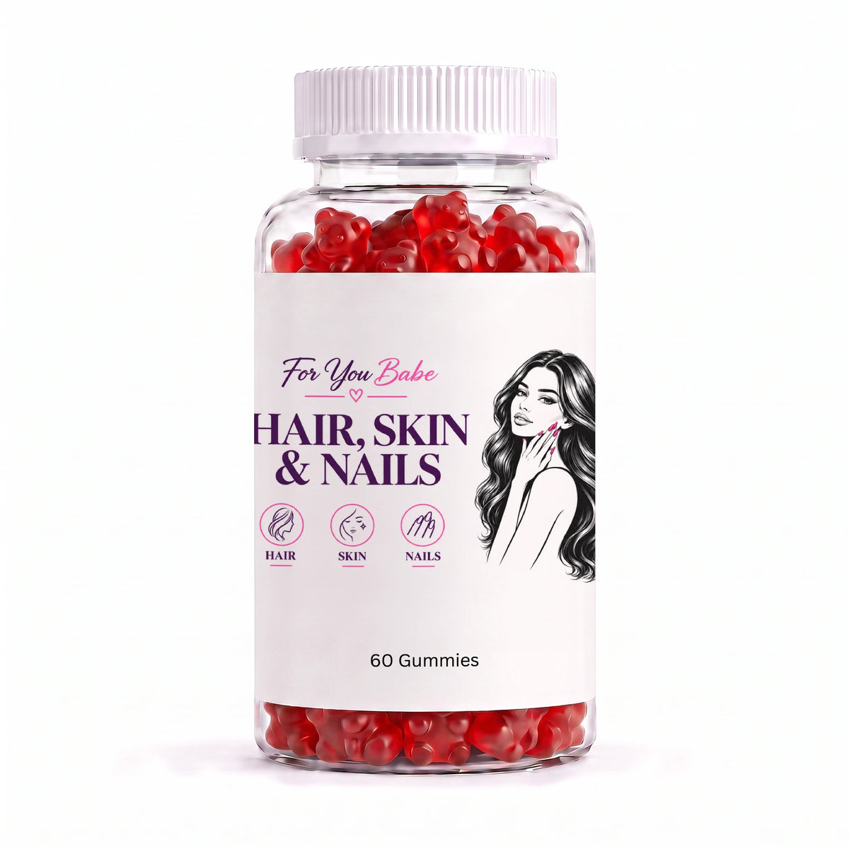 Hair, Skin & Nails Gummies – 60 Gummies