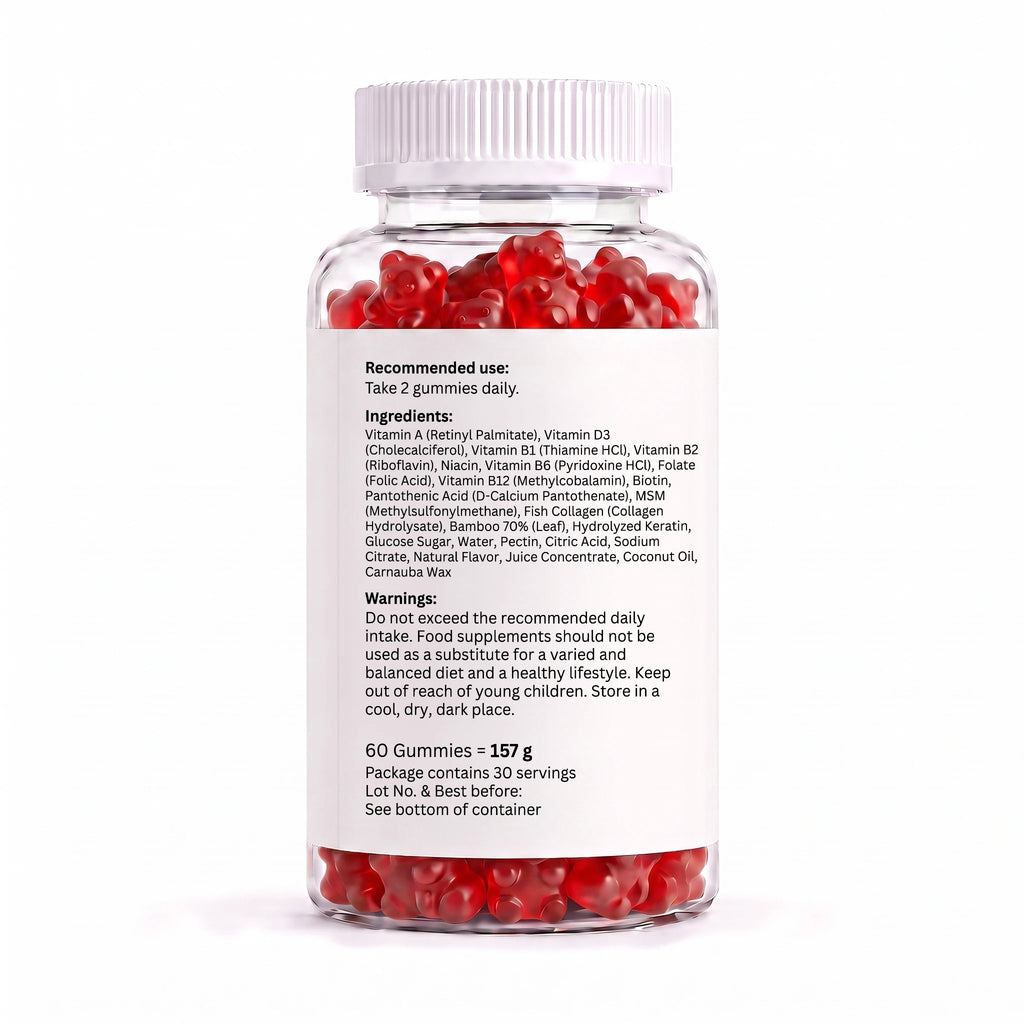 Hair, Skin & Nails Gummies – 60 Gummies