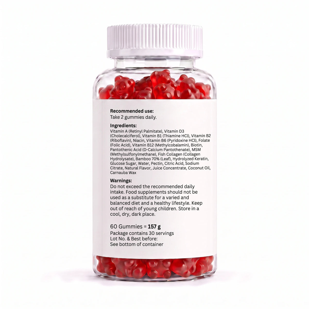 Hair, Skin & Nails Gummies – 60 Gummies