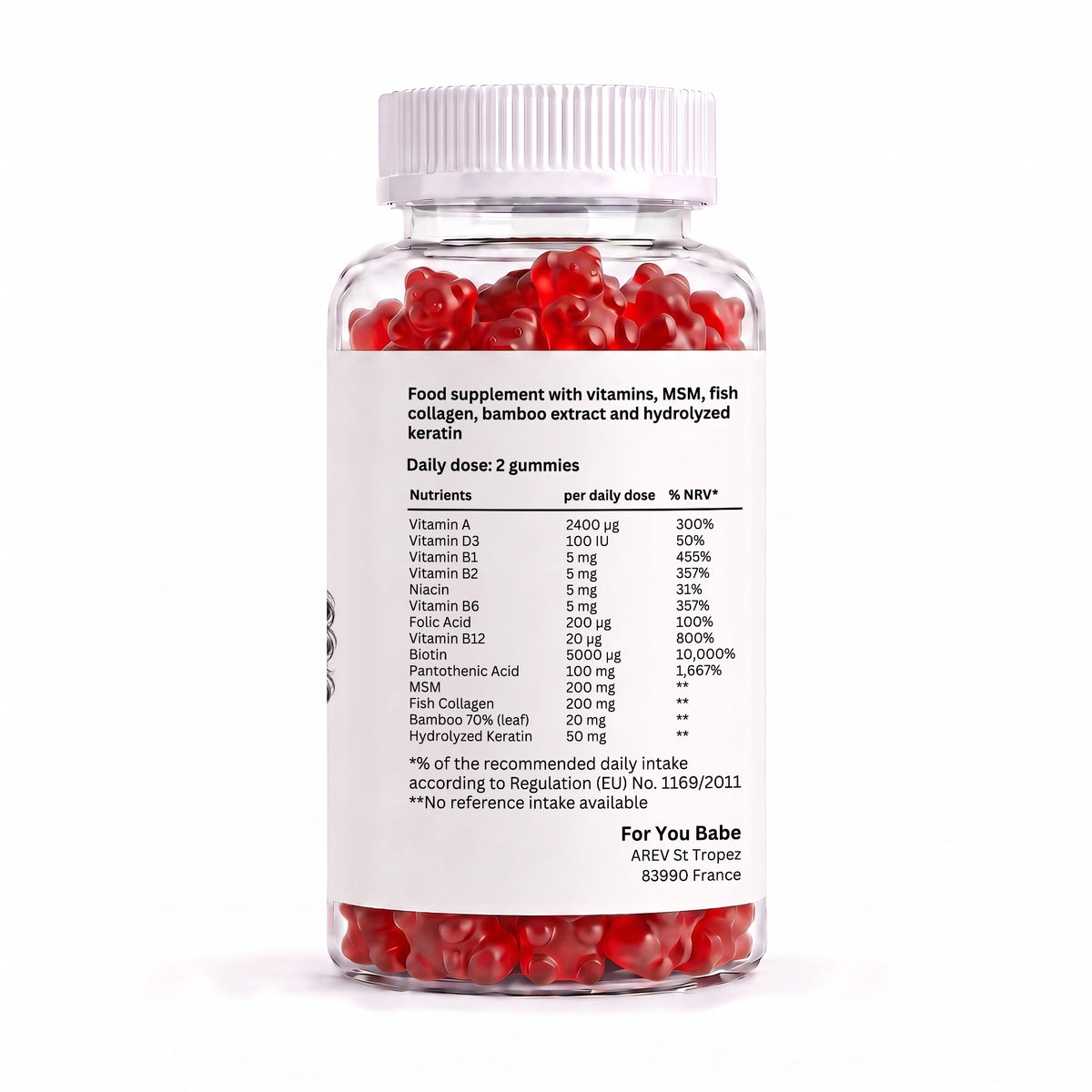 Hair, Skin & Nails Gummies – 60 Gummies